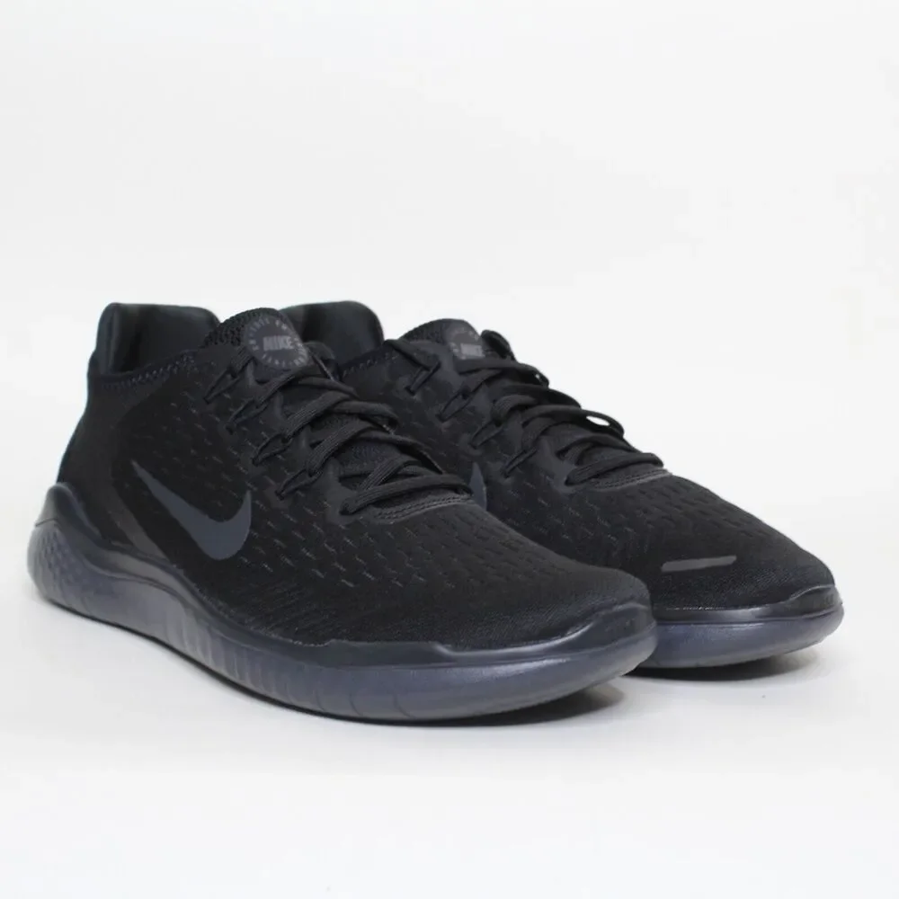 Nike Men's Free Run 2018 Black Anthracite Running Shoes 942836-002 Size 7.5 New - Picture 1 of 6